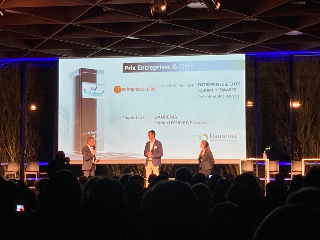 Dauréma reçoit le Trophée de l'Industrie Entreprises & Cités